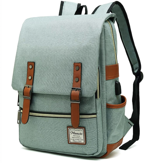 Blue Mancio Vintage Laptop Bag