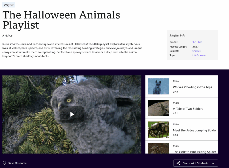BBC Halloween Playlist