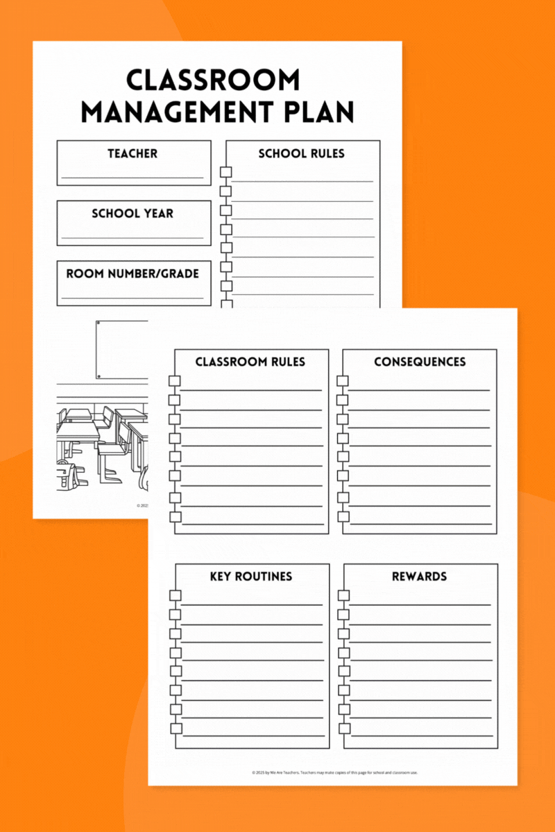Classroom Management Plan Article Side Images classroom management plan bundle