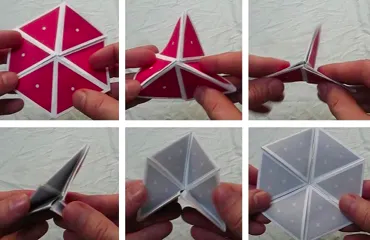 Flexagons for middle school math puzzles.