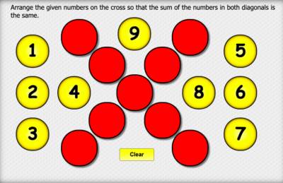 Ludicross math puzzle for middle school students.