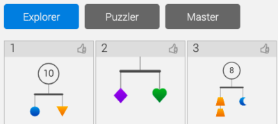SolveMe Mobiles puzzles for middle school students. 