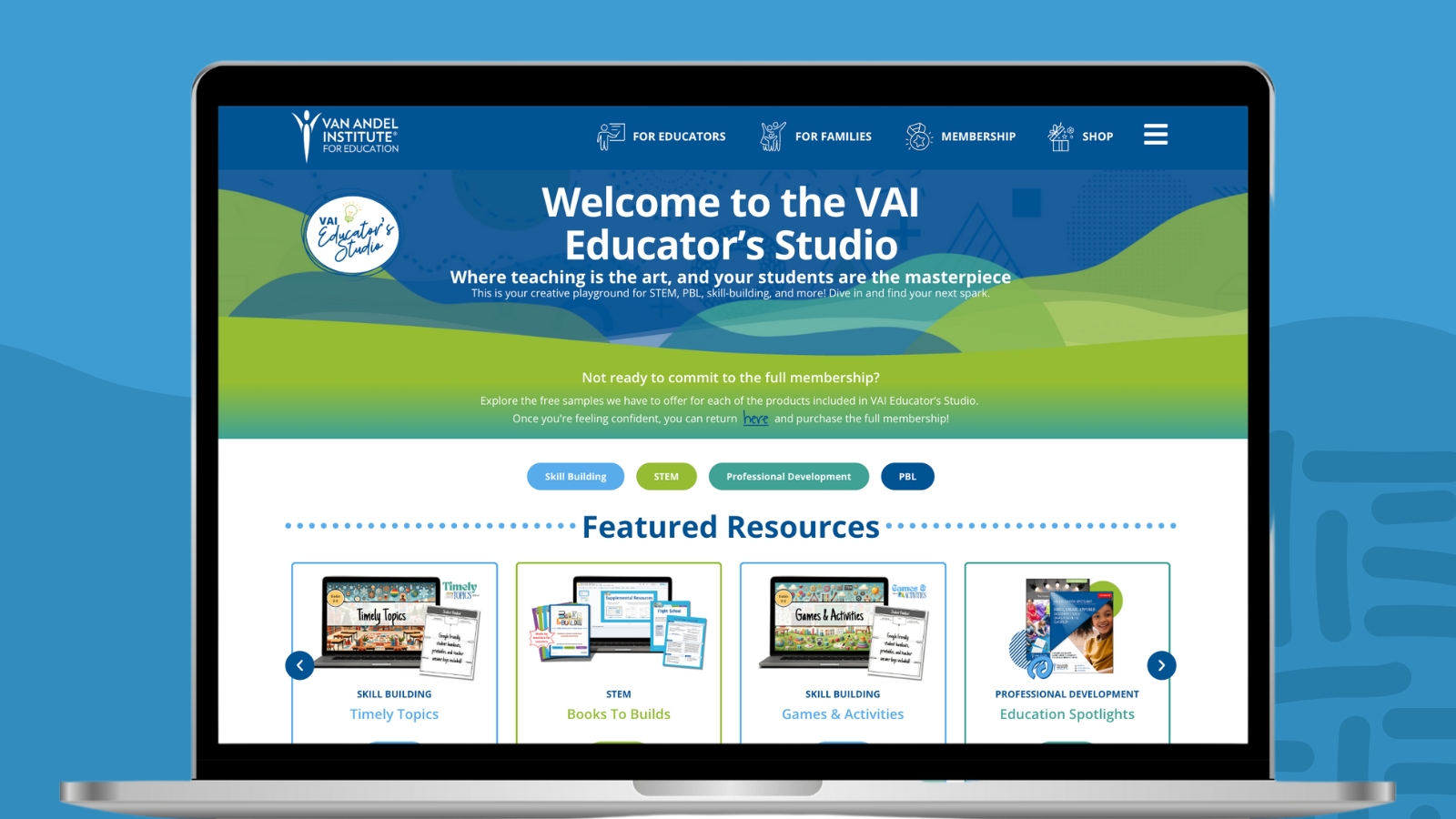Van Andel_2411_Art3_Images 5 Welcome to the VAI Educator's Studio