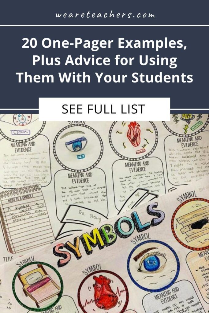 20 One-Pager Examples, Plus Advice for Using Them With Your Students 20 One-Pager Examples, Plus Advice for Using Them With Your Students