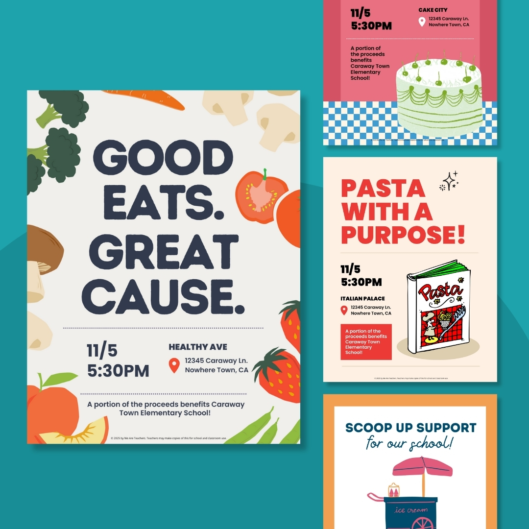Restaurant Fundraiser Flyer Templates