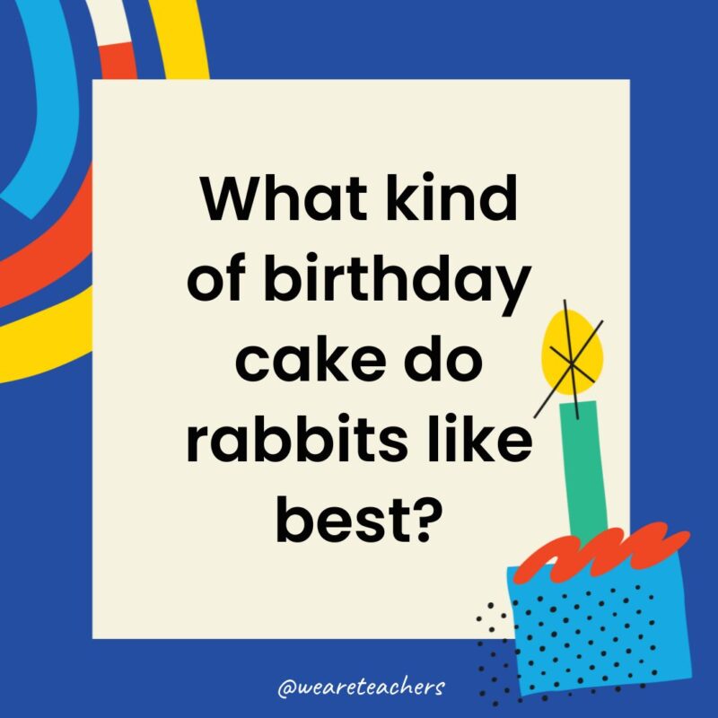 What kind of birthday cake do rabbits like best?
