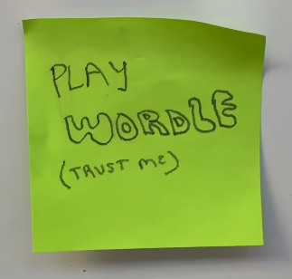 This Teacher Asked His Students What People In Their 40s Do For Fun, And We’re Dying (Maybe Literally) Student illustration on Post-It of what people in their 40s do for fun