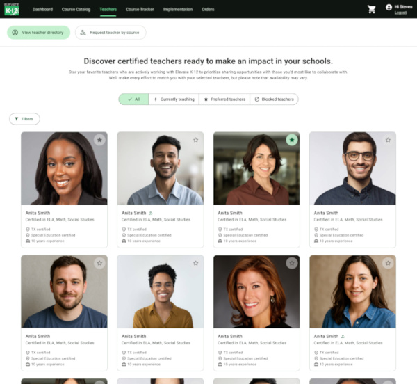 Elevate K-12 teachers