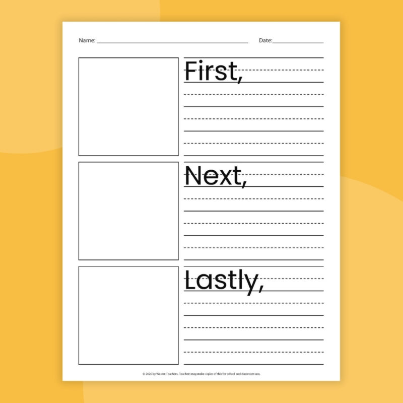 an image of a narrative writing graphic organizer