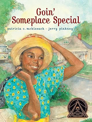 Book cover for Goin' Someplace Special as an example of racial justice books for kids