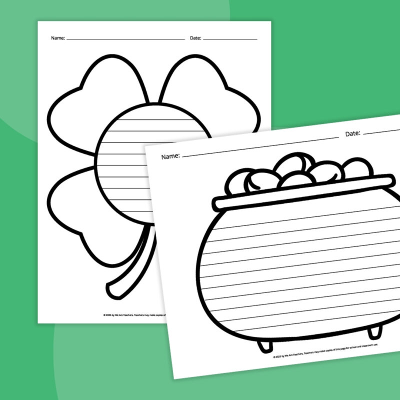 st-patricks-day-2 writing pages for st. patrick's day