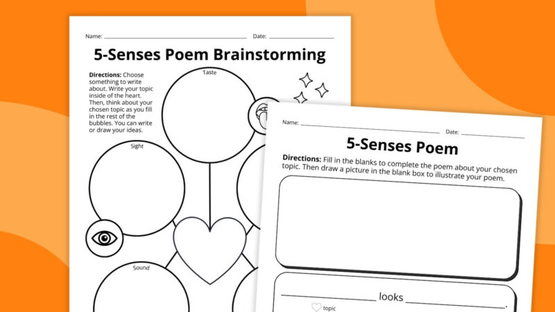 five-senses-4 five senses worksheets
