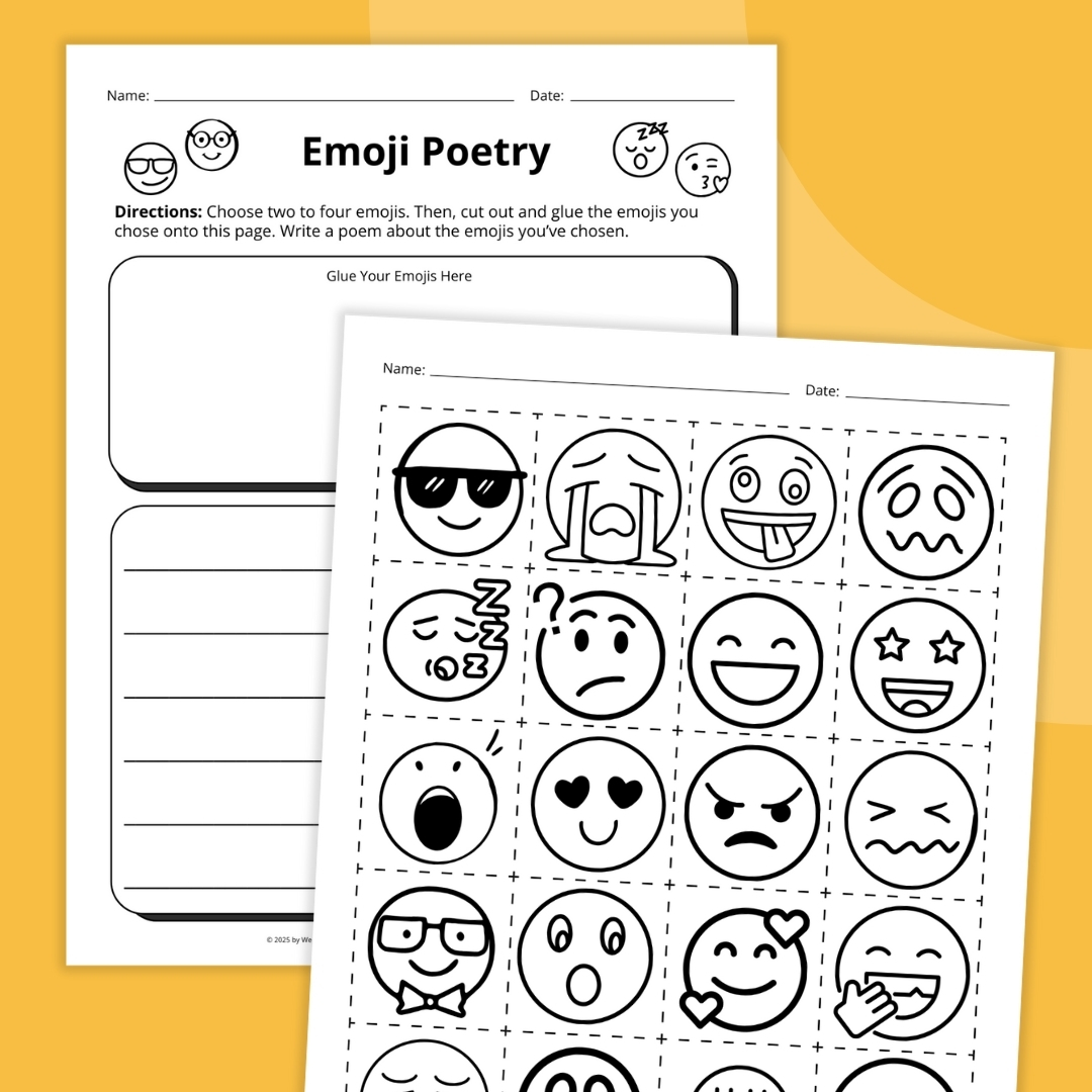 emoji printable pages 