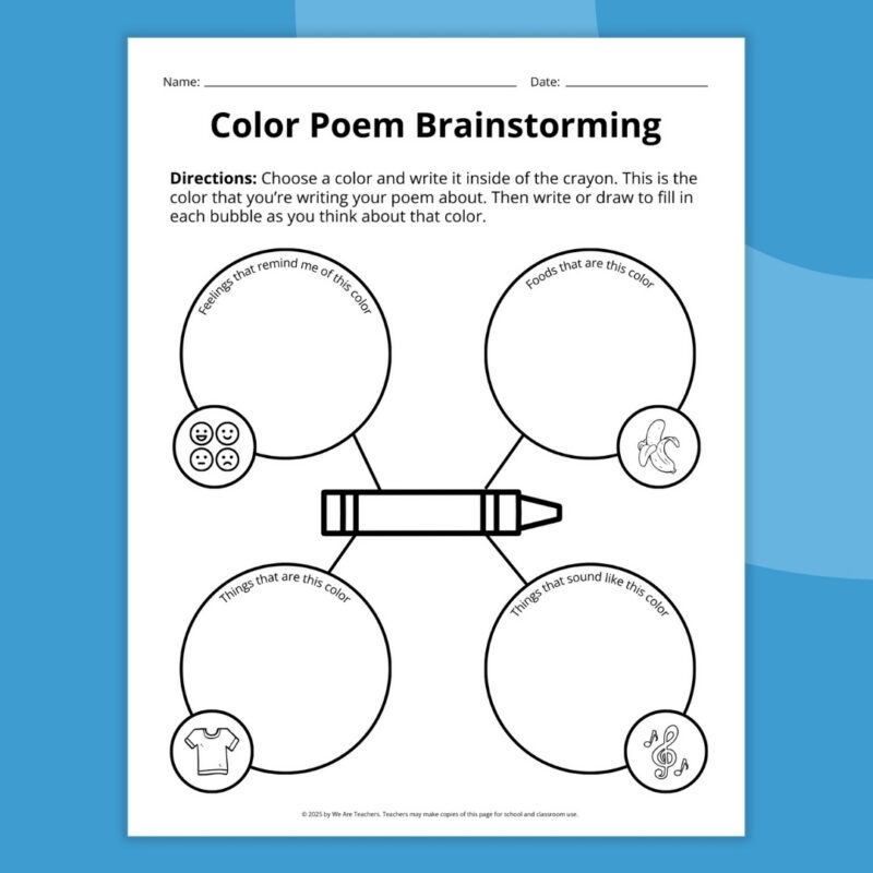 color-poem-2 color poem brainstorming sheet