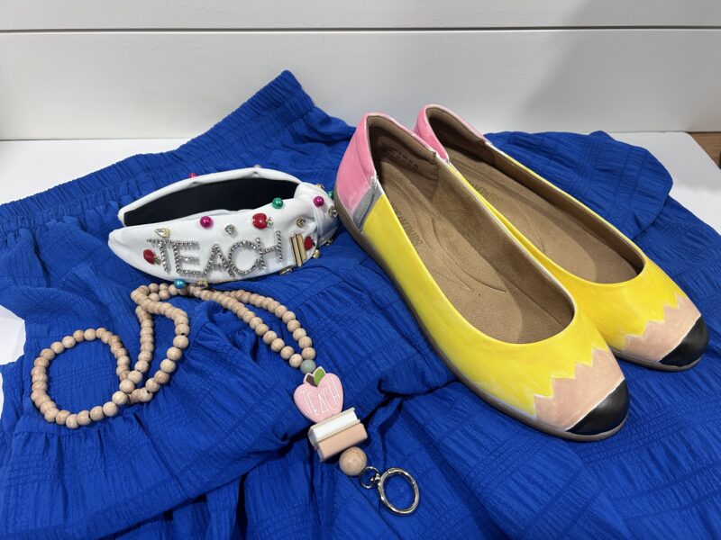 pencil shoes with skirt