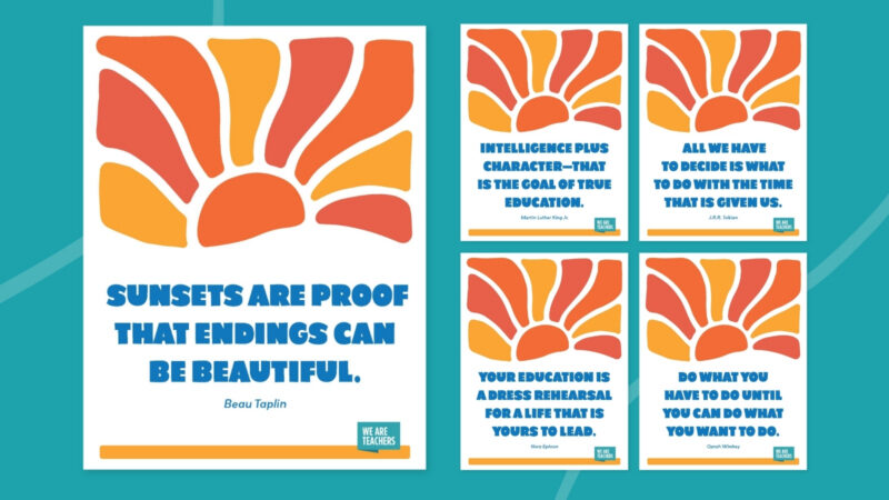 End-of-Year Quote Posters End-of-year quotes poster bundle