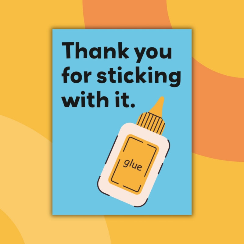 an image of a printable thank you card from teachers to students example