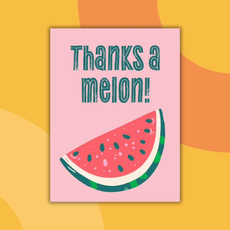an image of a printable thank you card from teachers to students example