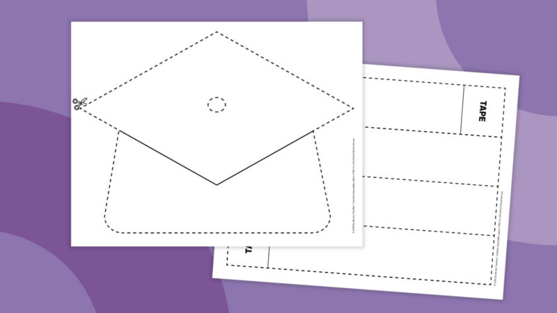 Graduation Cap Printable an image of a graduation cap printable for kids