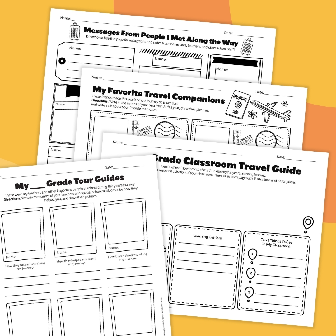 5 printable images from the end of the year memory printable