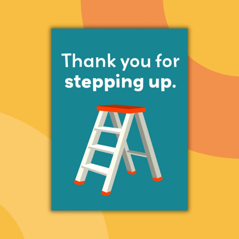 an image of a printable thank you card from teachers to students example