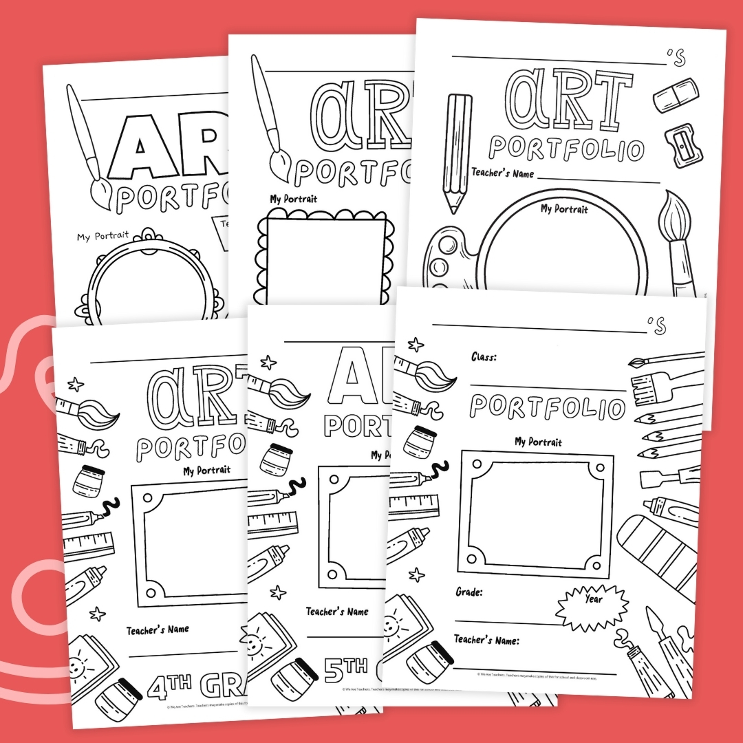 art portfolio template examples 