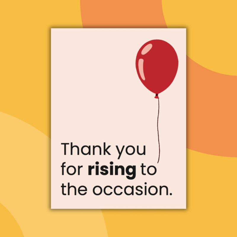 an image of a printable thank you card from teachers to students example