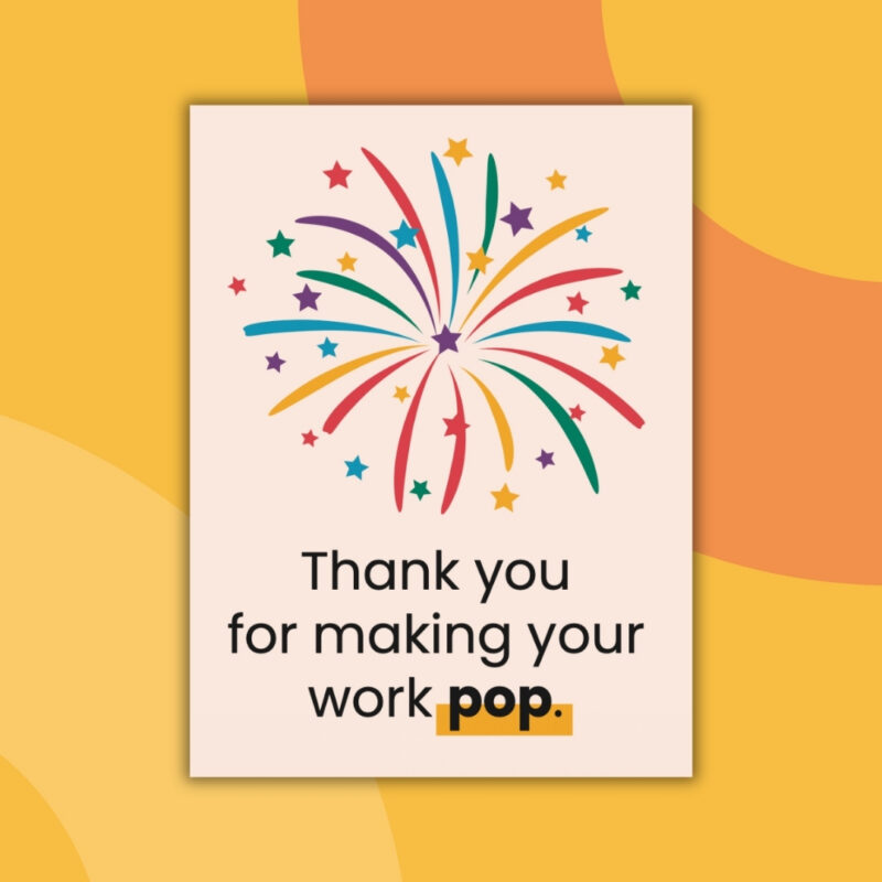 an image of a printable thank you card from teachers to students example