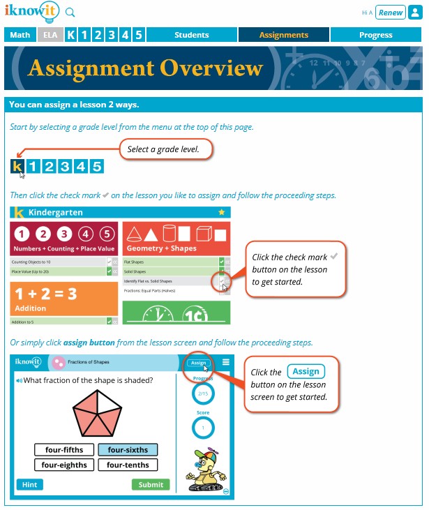 I Know It assignment overview