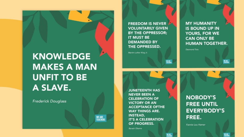 Free posters for Juneteenth for teachers
